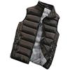 Chickwin Chickw11 Gilet Smanicato Antivento, Uomo Moda Giacche Senza Maniche Giubbotto Cappotto Caldo Lavoro Imbottito Elegante Autunnali Invernali (XL,Marrone)