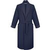 R Revise Revise RE-519 - Accappatoio da uomo, universale, 100% cotone, motivo a nido d'ape, elegante, leggero
