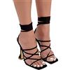 MJGkhiy Sandali Sexy Donna Hot Tacco Alto Punta Aperta Sandali Cerimonia Ciabatte Pantofole High Tacco Heel Sandali Aperti Allacciato Sandali Bridal Tacco A Spillo Sandali