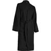 Brandsseller Accappatoio Unisex in Cotone a Nido d'Ape L - Vestaglia Leggera e Assorbente per Uomo e Donna - Certificato OEKO-TEX 100 - Cappotto da Casa/Sauna - Nero