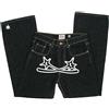 Firulab Y2K Jeans Pantaloni Uomo Minus-Two Streetwear Hip Hop, Meno-Two Cargo Dritti Pantaloni Larghi Baggy