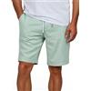 riverso RIVOliver Pantaloncini in lino da uomo, estivi, vestibilità regolare, pantaloni corti, bermuda lunghezza al ginocchio, tinta unita, bianco, blu, navy, beige, nero, verde, S, M, L, XL, XXL,