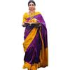 Jaanvi Women's Indian Banarasi Silk Zari Work Saree With Unstitched Blouse Piece