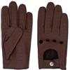 ZLUXURQ Guanti da guida in pelle di pecora 100% morbida da uomo con mesh e touch screen