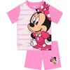 Disney Pigiama Bambina, Minnie Mouse Pigiami Ragazza A Manica Corta, Minni Pigiama Bambino Estivi, Pigiami Bambini Minni, Rosa 6-7 Anni