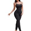 SHAPERX Body Modellante Donna Intero Effetto Clessidra - Leggings Contenitivi 360° Controllo Addome, Tuta Shapewear Senza Cuciture con Spalline Regolabili, Body Snellente, UK-SZ5809-Black-4XL