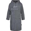 Atlantic Shore | Surf Fashion ATLANTIC SHORE Poncho da surf | poncho da bagno con cappuccio in 100% cotone | unisex | a maniche lunghe per adulti, grigio., L / XL