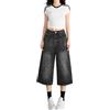 Gyaimxfu Baggy Jean Shorts Donna Y2K Jeans Vintage Bermuda Pantaloni 3/4 Donna Hip Hop Shorts Jeans Elegante Gamba Larga Pantalone Casual Pantaloncini Larghi Denim Taglie Forti Streetwear