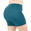 LEELA LAB Pantaloncini Ciclista Donna Taglie Forti in Morbida Microfibra, Realizzati con Tecnologia Seamless Senza Cuciture - Made in Italy