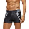 Qrity Uomo Costume da Bagno Corto, Pantaloni da Bagno da Uomo, Costume da Bagno Boxer Sportivo, Asciugatura Rapida con Cuscino Rimovibile Coulisse Regolabile