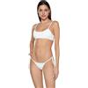 F**K Bikini Bianco da Donna Bordato con treccine L