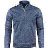 Fulidngzg Giacca Uomo Invernale in Pile con Colletto Eretto Cerniera S-5XL Maglione Caldo Elegante Casual Felpa Senze Cappuccio Leggero Primaverile per Lavoro Trekking Sportiva,Navy,5XL