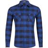 Generisch Camicia da uomo a maniche lunghe, con colletto rovesciato, vestibilità normale, a quadretti, design leggero, con tasca sul petto, leggera, comoda, per il tempo libero, da uomo a maniche
