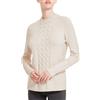 RAGNO Maglia Girocollo con trecce in Misto Viscosa Color Champignon, Cammello chiaro4 (Art.DA95M9) (XXL)