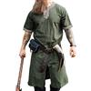 Leonardo Carbone Abito vichingo medievale LARP Richard Verde