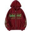 Generisch Donna Moda Lettera Stampa Allentato Felpe Stile Oversize Gothic Hip Hop Manica Lunga Felpe Maglione Donna Senza Pancia, RD2, L