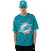 New Era NFL Mesh Oversized Maglietta Miami Dolphins Teal, turchese, L