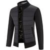 HEONSATI Cardigan Uomo a Maglia con Cerniera Felpe Senza Cappuccio Autunno Invernale Manica Lunga Sportivi Felpa Eleganti Zip Stand Collare Vestibilità Basic Leggera Maglioni da Uomo Comodi Casual
