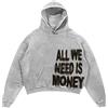 Generisch Felpa con cappuccio da uomo All We Need is Love Letter Print Felpa con cappuccio Hip Hop Oversized Streetwear Y2k Clothes Autunno/Inverno Essentials Hoodie, S-L3, 26#_grigio chiaro, M
