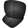 Saucer Lenti di ricambio premium per occhiali da sole Oakley Leffingwell OO9100, Alta Difesa - Nero Carbonio Polarizzato, Taglia unica
