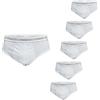 Liabel Pack 6 Paia Slip/Boxer Uomo Cotone Elasticizzato Vari Colori Art.101 (6 Paia Slip Bianco - 6 / XL)