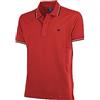 Siry Work Polo Uomo Mezza Manica Il Granchio MOD. GR05 100% Cotone Piquet con Spacchetti Laterali (XL, COCCIO)