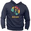 Generico Felpa Bitcoin Criptovaluta Finance Borsa - Hoodie Cotone vestibilità Regular con Cappuccio (Blu, XS)