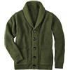 oneforus Cardigan con Collo Sciallato da Uomo Caldo Cardigan con Bottoni Stile Classico Grosso Invernale Caldo