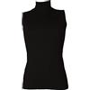 RAGNO Lupetto Donna Smanicato Collo Alto Senza Maniche Eco Cotton Caldo e soffice Articolo D274AX Eco SM Collo Alto, 020 Nero, 5 - Quinta