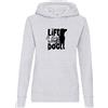 Settantallora - Felpa Cappuccio Donna Life is Better with a Dog - Amanti Cani