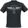 Motörhead Winged Warpig Uomo T-Shirt Nero 100% Cotone Regular