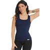 FGM04 Canotta a Spalla Larga Donna (XS-S, Blu Notte)