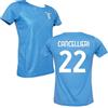 Generico Maglia Lazio Cancellieri 22 da Calcio Home, Azzurra, Stagione 2025/2026, 100% Poliestere, Manica Corta, Taglie da Adulto e Bambino (IT, Numero, 164)