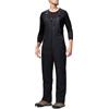 DAFENP Pantaloni Sci Uomo Inverno Salopette Neve Impermeabile Pantaloni Snowboard Isolata Antivento Caldo Pantaloni Softshell con Tracolla Regolabile e Tasche Multiple HXK9129M-Black-S
