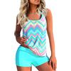uxxnjfg Tankini Donna Curvy Costume Donna Due Pezzi Senza Segni Abbronzatura Casual Costumi da Bagno Tankini Coordinati Estivi Moda Abbigliamento Contenitivo Due Pezzi Mare