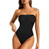 Gotoly Body Contenitivo Modellante Senza Spalline Donna Modellante Perizoma Bodysuit Pancia Piatta Intimo Snellente Shaper (Nero, S)