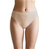 eMMe SQUARE Set 3 Slip Donna in Microfibra Vita Media, Mutande Classiche Senza Cuciture, Made in Italy (IT, Testo, L, XL, Regular, Regular, Nudo)