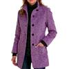 MOKBAY Cappotto in Lana Donna Cappotti Invernali Autunnale Giubbino Elegante Termica Cappotto Lungo Lana Giacca Autunno Eleganti Cappotti Donna Invernali Eleganti XXL