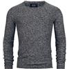 Indicode Uomini Loakim Knit Sweater | Maglione Classico a Maglia Melange con Scollo Rotondo