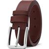 SENDEFN Cintura Uomo, Cinta Uomo Pelle 3.8cm, Cinture da Uomo Affari Moda Casual Jeans Lavoro, Cinta Regali da Uomo con Confezione Regalo