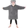 CityComfort Oversize Felpa Coperta Indossabile Coperta con Cappuccio Bambina Ragazzi Calda e Confortevole Regalo Bambini