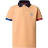 NORTH SAILS Polo Bambino in piqué di Cotone Bio con Dettagli Contrasto