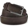La Bottega del Calzolaio Cintura Uomo Donna Camoscio Marrone scuro (125 cm)