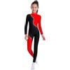 Kaerm Body Danza Classica Bambina Ginnastica Artistica Tuta Intera da Pattinaggio Artistico Maniche Lunghe Balletto Leotards Jumpsuit Sportiva da Allenamento Dancewear