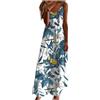 VPQILH Vestito Lungo da Donna con Spalline Sottili Abiti Donna Estivi Manica Corta Vestiti Stampa Floreale Vestito Lungo Elegante Scollo a V Vestitini Leggera Traspirante Abiti per Mare Spiaggia Vacanza