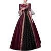 Generico Vestito Palazzo Elegante Medioevo Donna -Retro Victorian-Costume da Dama dell'800-Costume Carnevale Donna A-Line -Carnevale Veneziano-Abito Masquerade Lolita Party Festa da Ballo Halloween Vestiti