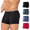 Arjen Kroos Boxer Uomo Pezzi 4 Mutanda Modal Microfibra con Mesh Traspirante Elasticizzato Intimo Boxer da Uomo, L