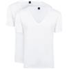 Suitable Scollo a V profondo, confezione da 2 pezzi, elasticizzati, colore bianco, Con, L