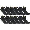 Caterpillar 12 Paia Calzini Sneaker Lavoro Lunghezza Caviglia - Rinforzo Punta Tallone - Supporto Arco Plantare - Cotone (Antracite, 43-46)