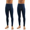 sesto senso Uomo 2 Pack Calzamaglia Lunga Intimo Uomo k2 (BluScuro, S)